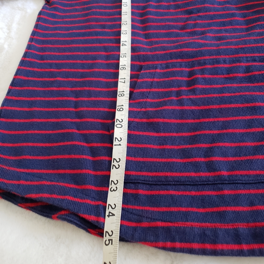 Vineyard Vines USA mixed stripe pullover in Deep Bay - Picture 8 of 10